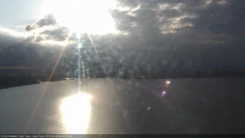 Lake Travis webcam, January 26, 2019 3:55 PM CT