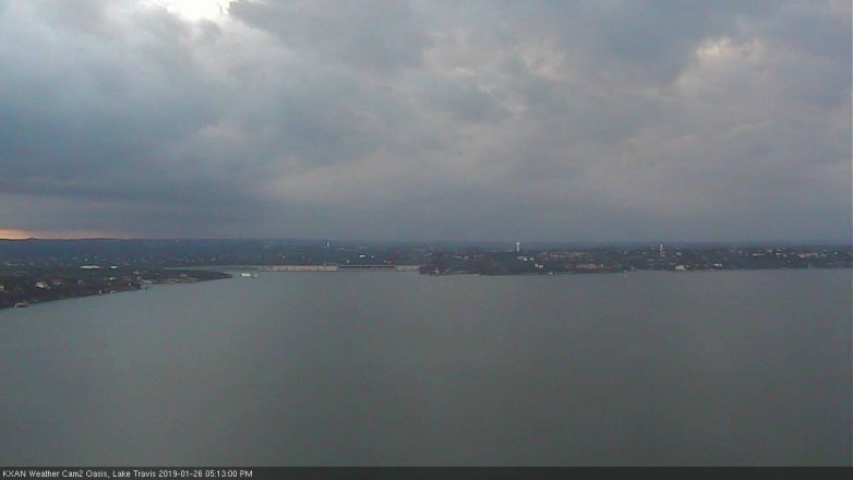 Lake Travis webcam, January 26, 2019 4:15 PM CT
