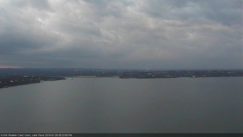 Lake Travis webcam, January 26, 2019 4:25 PM CT