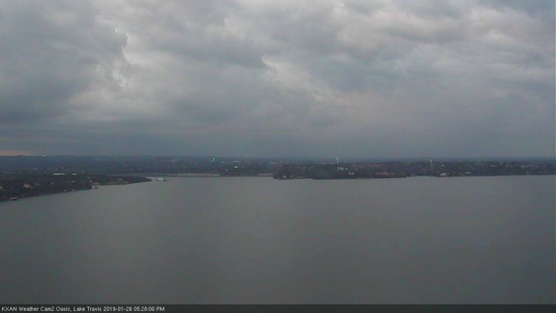 Lake Travis webcam, January 26, 2019 4:30 PM CT