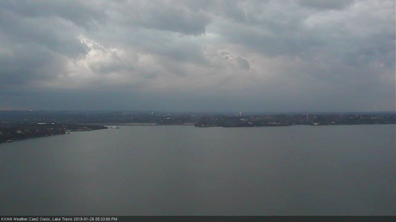 Lake Travis webcam, January 26, 2019 4:35 PM CT