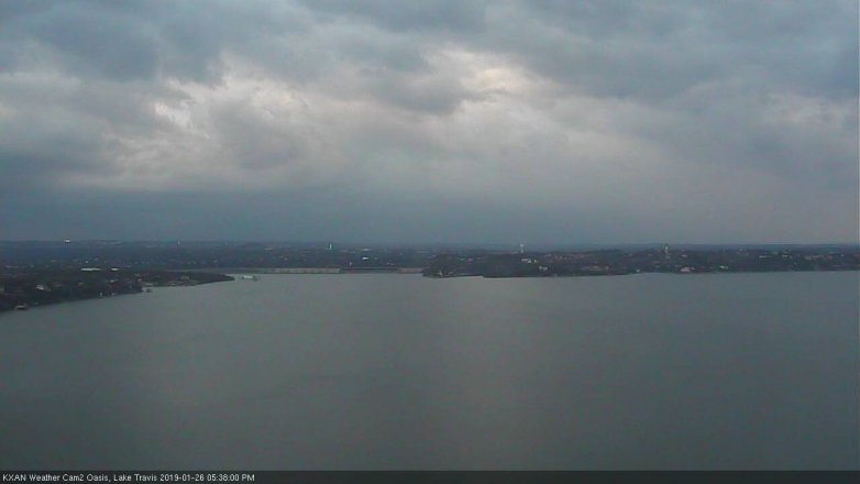 Lake Travis webcam, January 26, 2019 4:40 PM CT