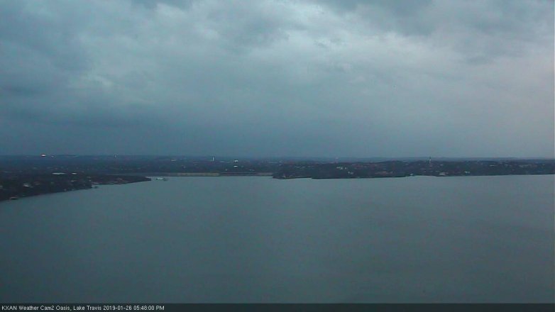 Lake Travis webcam, January 26, 2019 4:50 PM CT