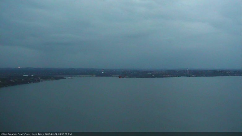 Lake Travis webcam, January 26, 2019 5:00 PM CT