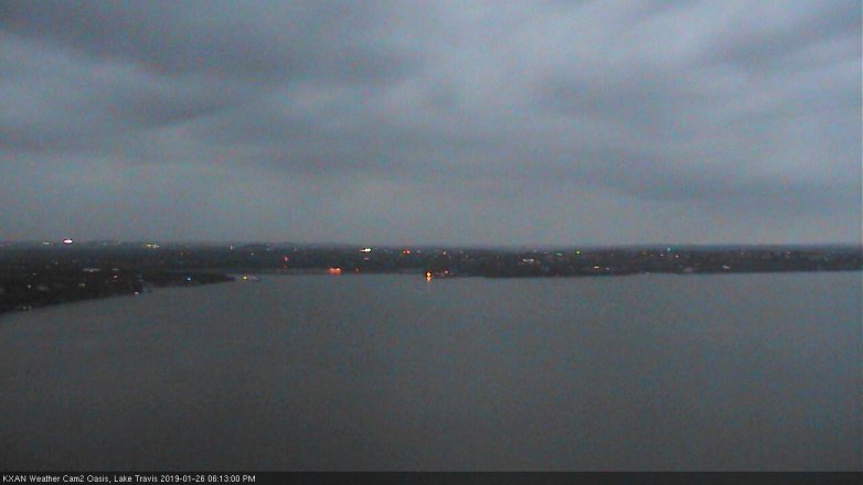 Lake Travis webcam, January 26, 2019 5:15 PM CT