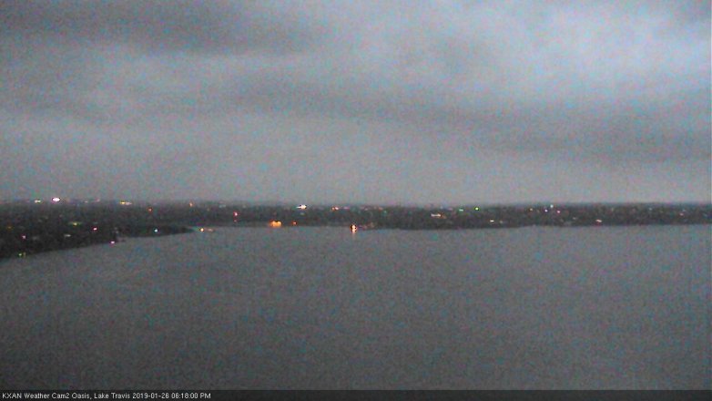 Lake Travis webcam, January 26, 2019 5:20 PM CT