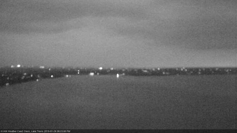 Lake Travis webcam, January 26, 2019 5:25 PM CT