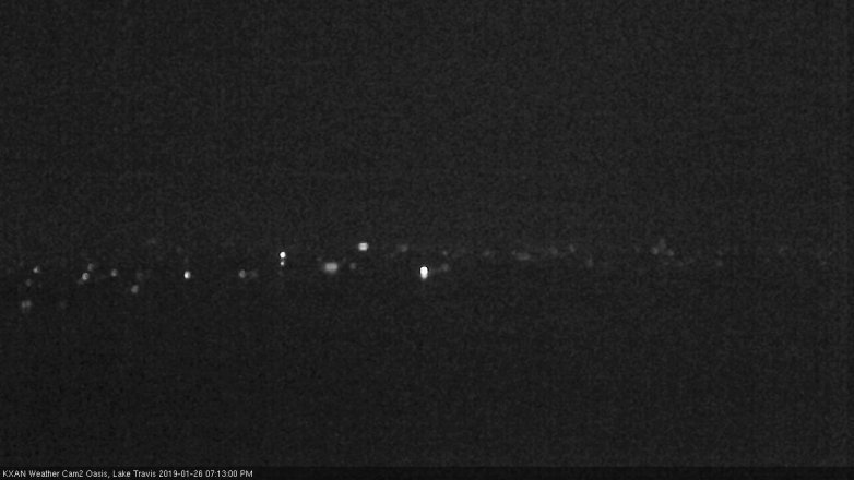 Lake Travis webcam, January 26, 2019 6:15 PM CT