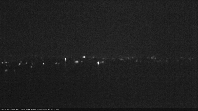 Lake Travis webcam, January 26, 2019 6:20 PM CT
