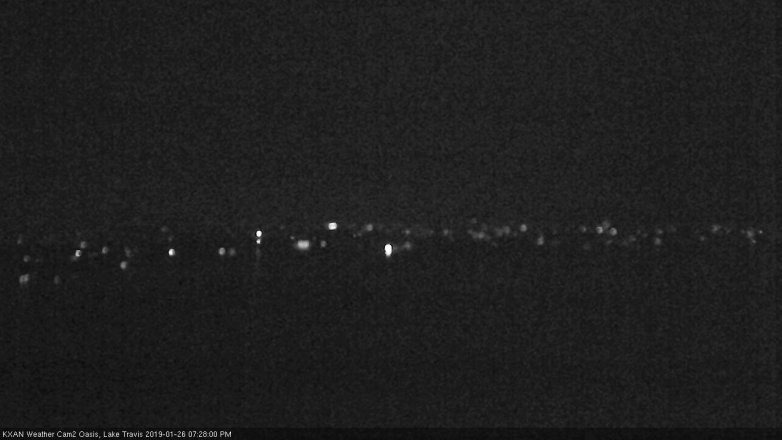 Lake Travis webcam, January 26, 2019 6:30 PM CT