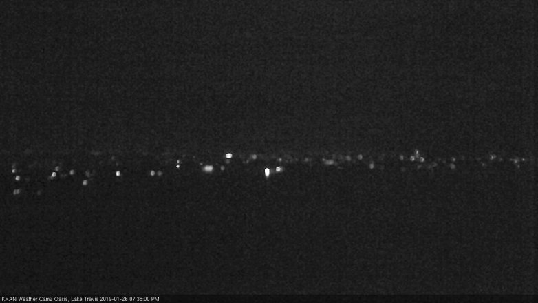 Lake Travis webcam, January 26, 2019 6:40 PM CT