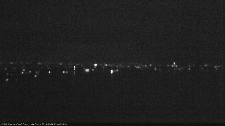 Lake Travis webcam, January 26, 2019 6:50 PM CT