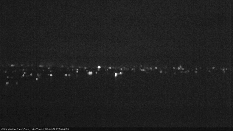 Lake Travis webcam, January 26, 2019 6:55 PM CT