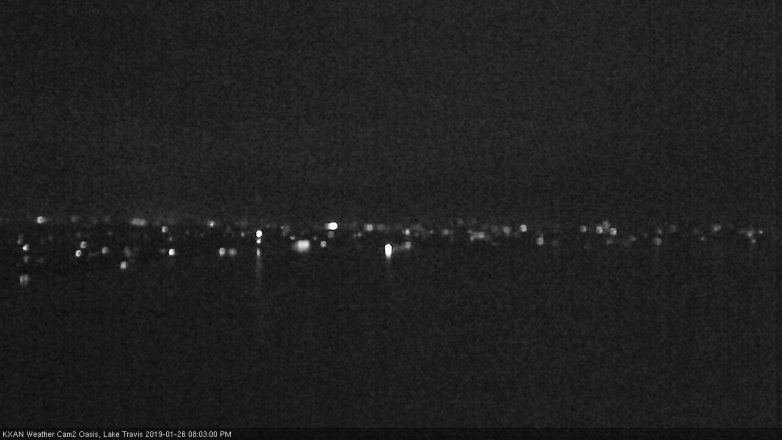 Lake Travis webcam, January 26, 2019 7:05 PM CT