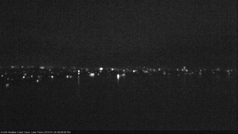 Lake Travis webcam, January 26, 2019 7:10 PM CT