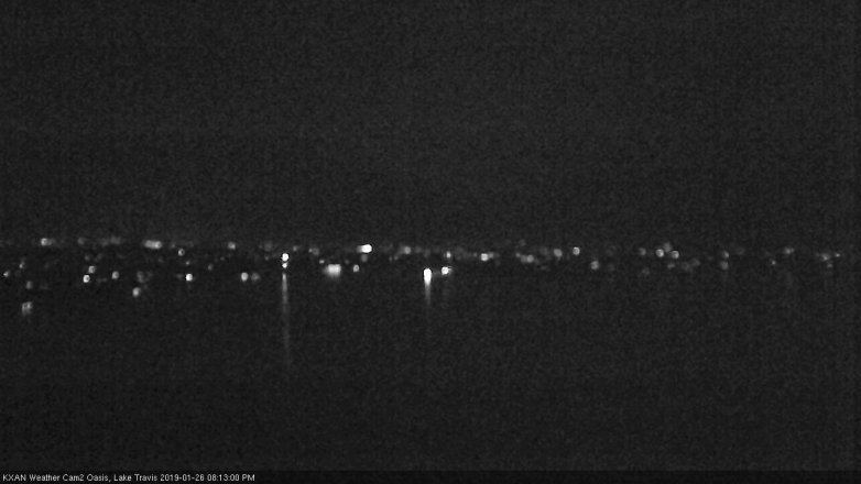 Lake Travis webcam, January 26, 2019 7:15 PM CT