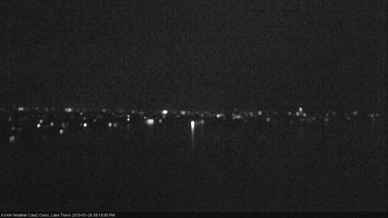 Lake Travis webcam, January 26, 2019 7:20 PM CT