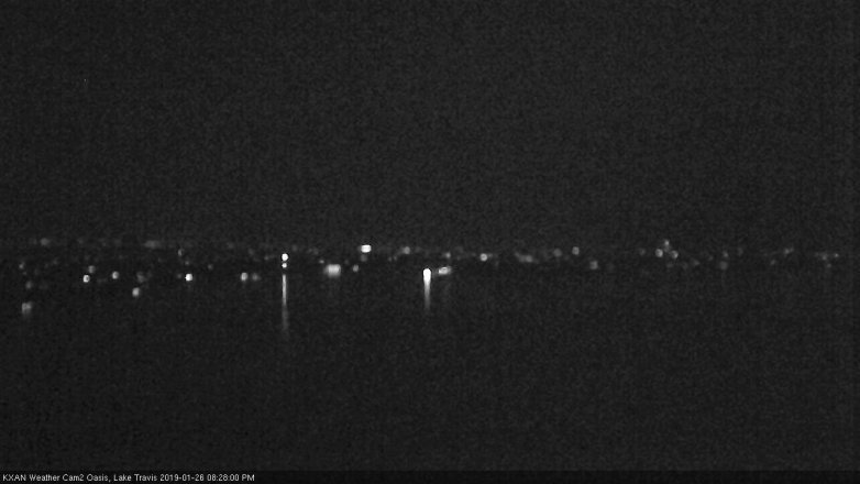 Lake Travis webcam, January 26, 2019 7:30 PM CT