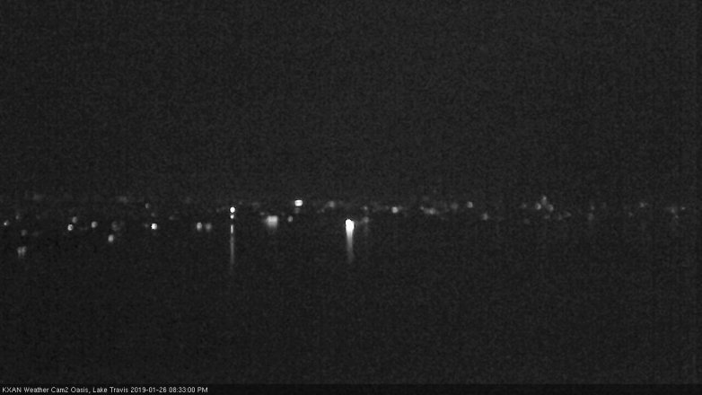 Lake Travis webcam, January 26, 2019 7:35 PM CT
