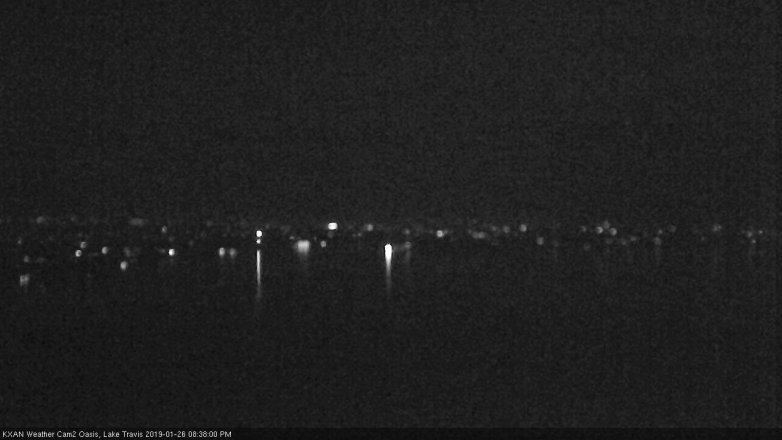 Lake Travis webcam, January 26, 2019 7:40 PM CT