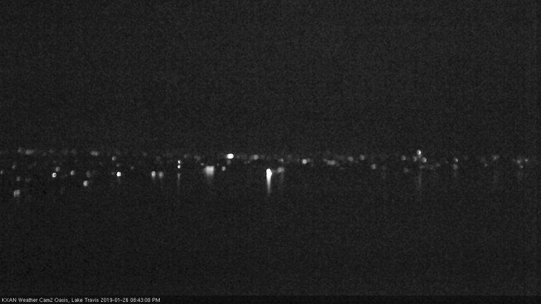 Lake Travis webcam, January 26, 2019 7:45 PM CT