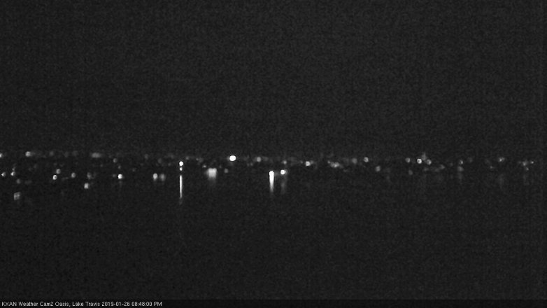 Lake Travis webcam, January 26, 2019 7:50 PM CT