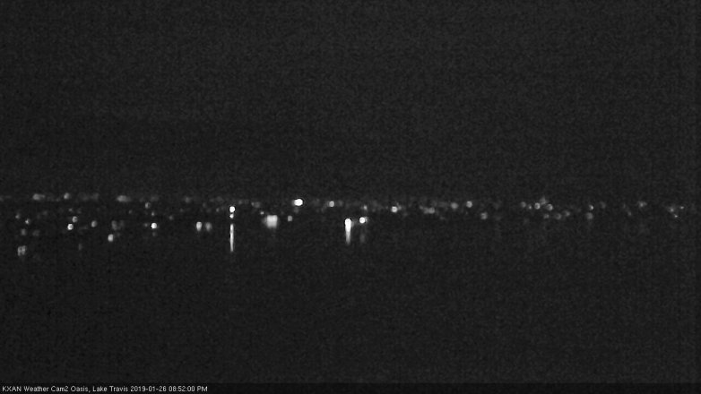 Lake Travis webcam, January 26, 2019 7:55 PM CT