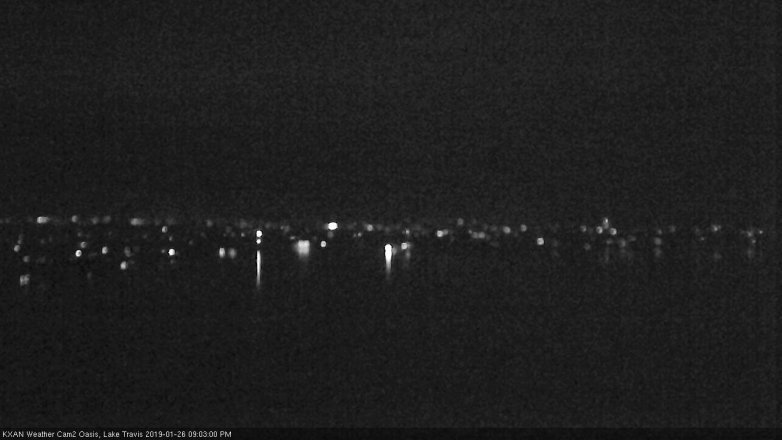 Lake Travis webcam, January 26, 2019 8:05 PM CT