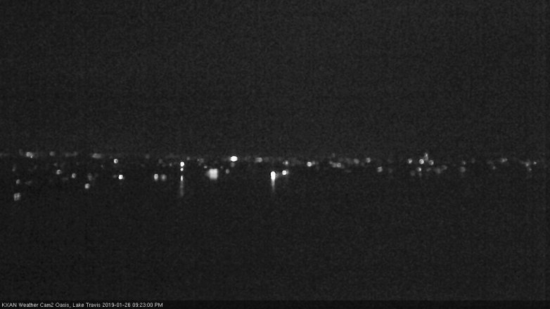 Lake Travis webcam, January 26, 2019 8:25 PM CT