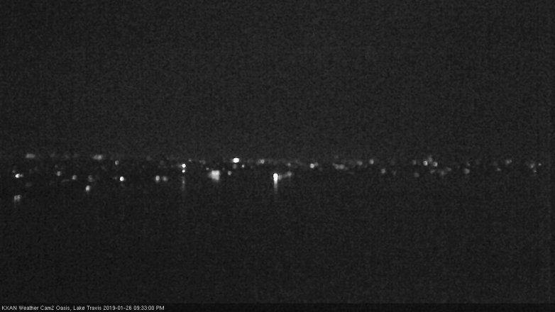 Lake Travis webcam, January 26, 2019 8:35 PM CT