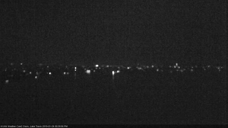 Lake Travis webcam, January 26, 2019 8:40 PM CT