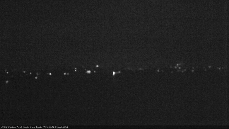 Lake Travis webcam, January 26, 2019 8:50 PM CT