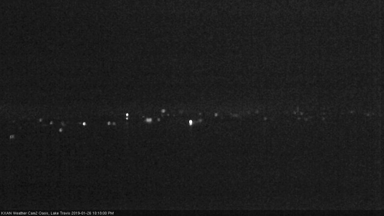 Lake Travis webcam, January 26, 2019 9:20 PM CT
