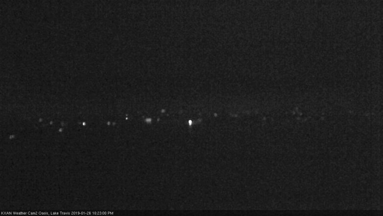 Lake Travis webcam, January 26, 2019 9:25 PM CT