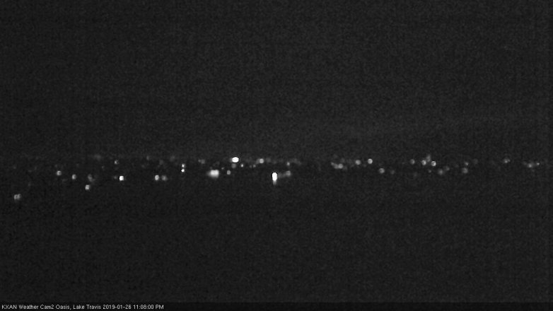 Lake Travis webcam, January 26, 2019 10:10 PM CT