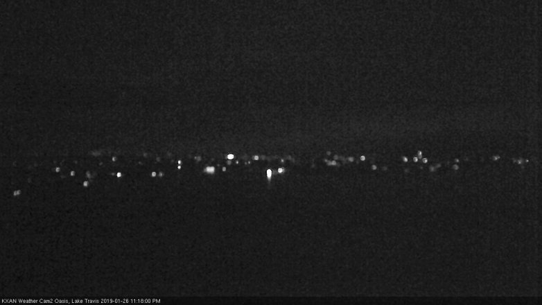 Lake Travis webcam, January 26, 2019 10:20 PM CT