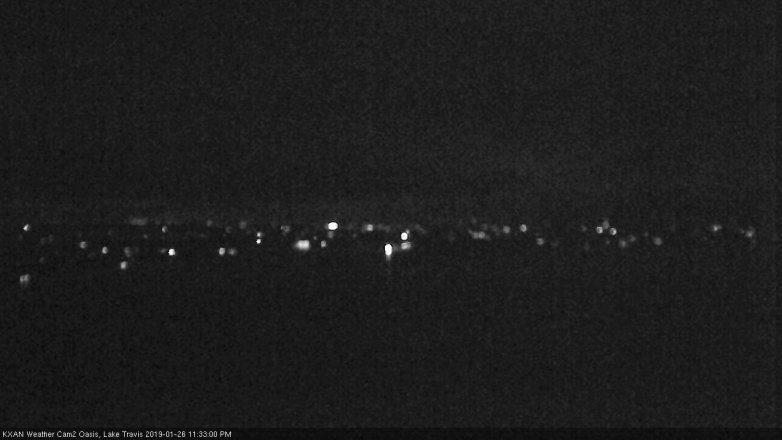 Lake Travis webcam, January 26, 2019 10:35 PM CT
