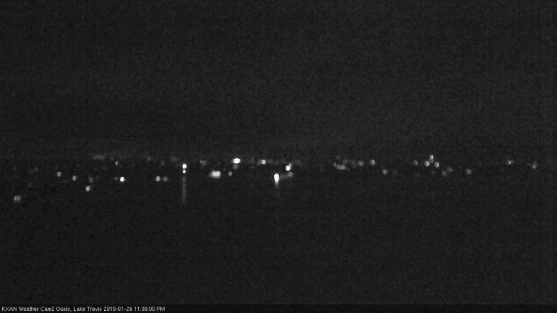 Lake Travis webcam, January 26, 2019 10:40 PM CT