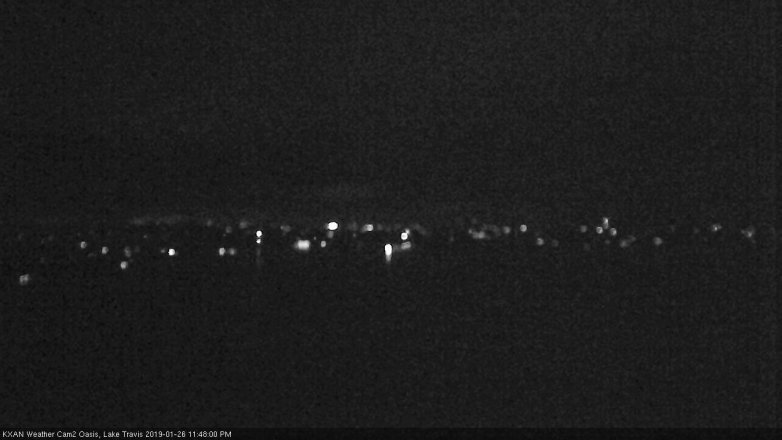 Lake Travis webcam, January 26, 2019 10:50 PM CT