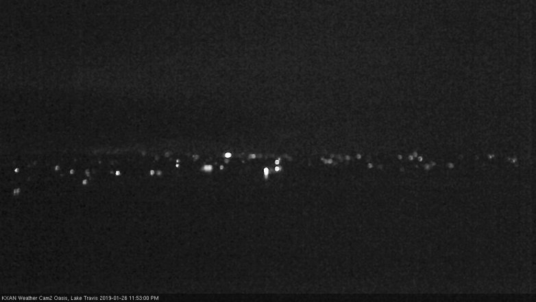 Lake Travis webcam, January 26, 2019 10:55 PM CT