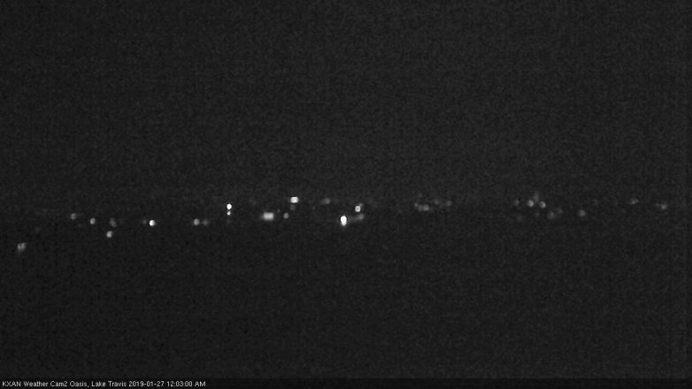 Lake Travis webcam, January 26, 2019 11:05 PM CT