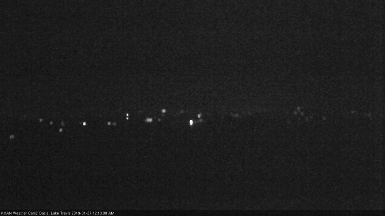 Lake Travis webcam, January 26, 2019 11:15 PM CT