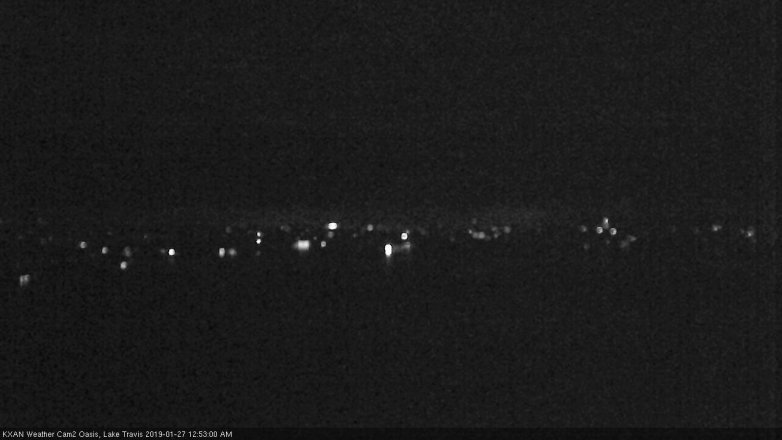 Lake Travis webcam, January 26, 2019 11:55 PM CT