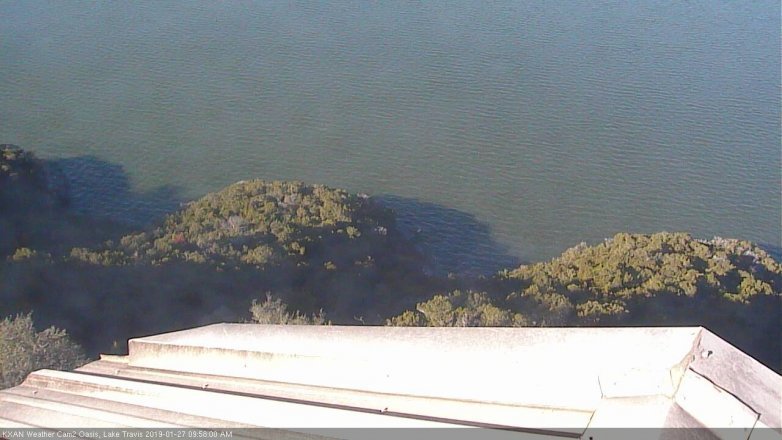 Lake Travis webcam, January 27, 2019 9:00 AM CT