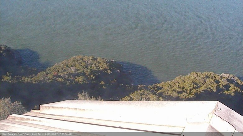 Lake Travis webcam, January 27, 2019 9:05 AM CT