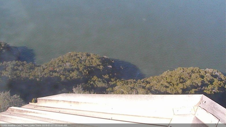 Lake Travis webcam, January 27, 2019 9:20 AM CT