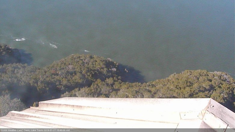 Lake Travis webcam, January 27, 2019 9:50 AM CT