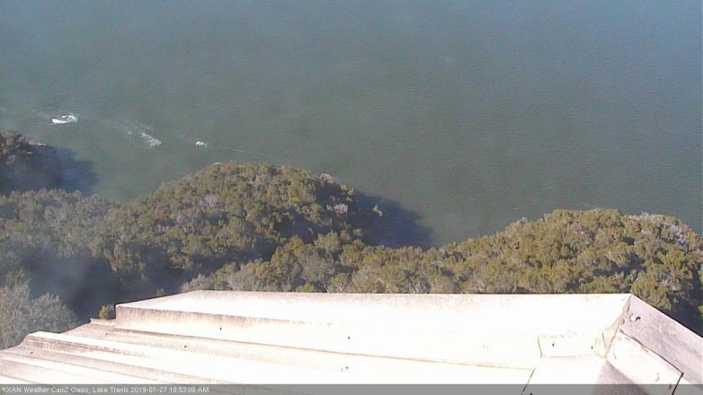 Lake Travis webcam, January 27, 2019 9:55 AM CT
