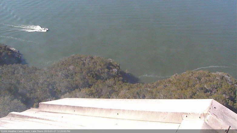 Lake Travis webcam, January 27, 2019 11:30 AM CT