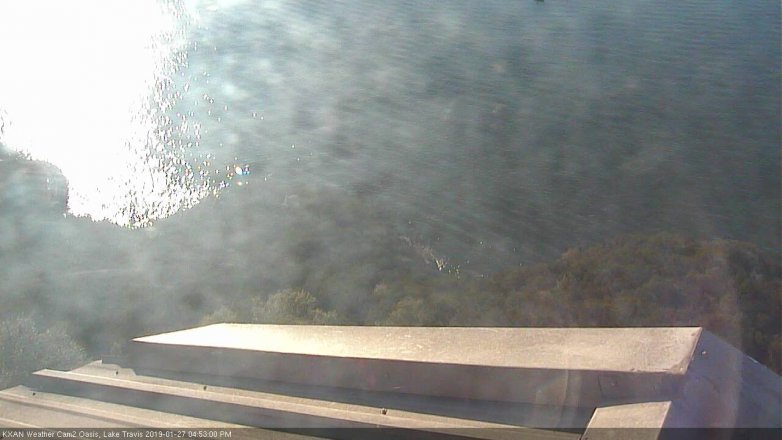 Lake Travis webcam, January 27, 2019 3:55 PM CT